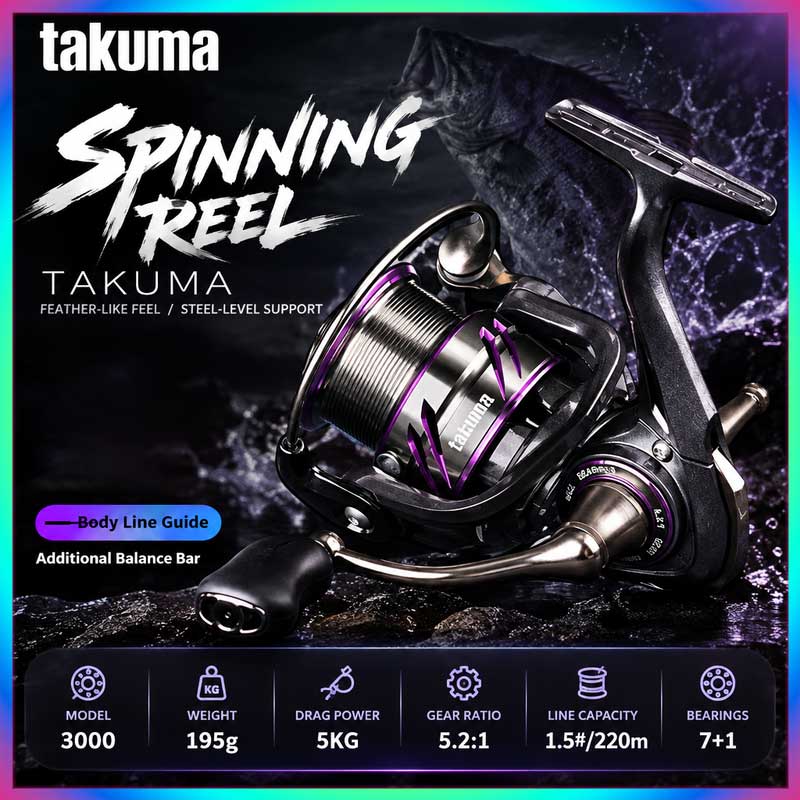 Takuma Lingxi 3000s Lightweigh - огляд і ціна Trolling Reel